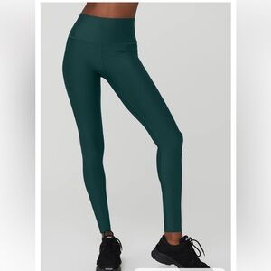 Alo 7/8 High-Waist Airlift Legging - Size L- Midnight Green